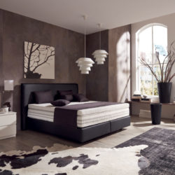 boxspringbett schwarz